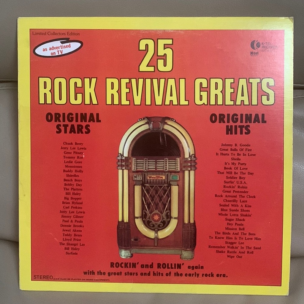 K-tel presents As Seen On TV 25 Rock Revival Greats